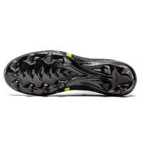 Chaussures de football unisexe à col chaussette, tige en tricot, crampons longs en TPU anti-torsion, vente en gros, usine OEM