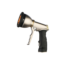 Ergonomic Portable Adjustable High-Pressure Metal Sprayer For Connector Multiple <strong>Spray</strong> Patterns Silver Body Garden Gun - Product Image 5