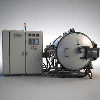Fourneau de frittage horizontal Nuotian Quality Choice à atmosphère contrôlée sous vide, chauffage par induction, fonctionnalités programmables, 2400°C