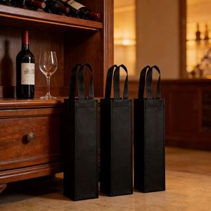 Sac de transport pour vin de qualité supérieure, personnalisé avec logo, pour une ou deux bouteilles, en tissu non tissé - Product Image 1