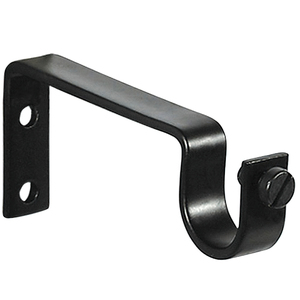 Staffa Forgiata Semplice O/ 20 mm. Nero (Confezione blister da 2 pezzi) - Product Image 1
