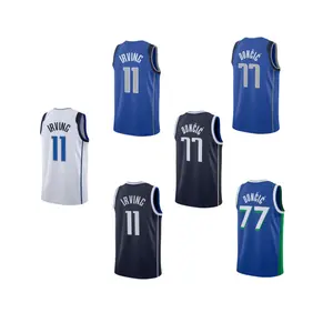 Wholesale All Style Stitched/Hot Press Basketball Jersey Dallas 77 Luka Doncic 11 Kyrie Irving