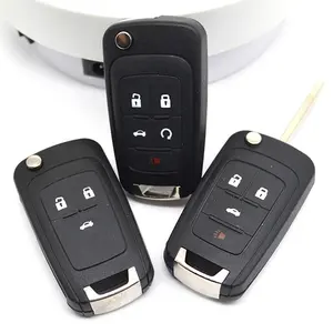 Replacement flip car key Shell Cover 2/3/4/5buttons HU100 for Chevrolet Epica Cruze Camaro Impala Aveo remote key case