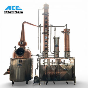 Mejor Precio: Destilador de Ginebra de 200L, Máquina de Destilación Completa, Sistema de Destilación de Dos Recipientes con Cuello de Cisne, Condensador de Cobre y Bomba con Caja de Engranajes - Product Image 3