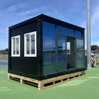 Maison conteneur modulaire démontable en panneaux sandwich d'acier pour bureau, logement portable moderne Ray-Zen