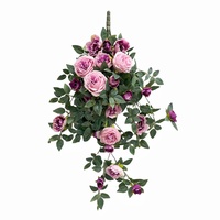Décoration murale en fleurs artificielles de roses en soie faites à la main, 80 cm, pour la maison, les mariages, la Saint-Valentin, les remises de diplômes, les événements chinois