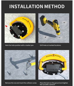 Barriera per Parcheggio Intelligente <span class=keywords><strong>Wireless</strong></span> a Energia Solare Certificata CE, Blocco Automatico per Posti Auto - Product Image 6