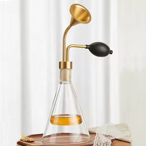 ガラス製クリエイティブな香り瓶 SPA スパ 真鍮製香り器具 ホワイト アルコールオイル 香水 コーヒー豆 80/300 香り瓶 - Product Image 2