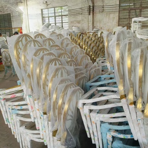 <span class=keywords><strong>เก้าอี้</strong></span>รับประทานอาหารดีไซน์กรอบโลหะสีทองเก้าอี้จัดเลี้ยงและโต๊ะ<span class=keywords><strong>เก้าอี้</strong></span>จัดงานแต่งงานโรงแรมเก้าอี้สแตนเลสที่ทันสมัย - Product Image 5