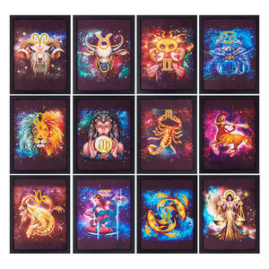 Envío de la gota productos de bricolaje doce <span class=keywords><strong>constelaciones</strong></span> casa decoración especial en forma de diamante pintura Kits de lona Eco - Product Image 3