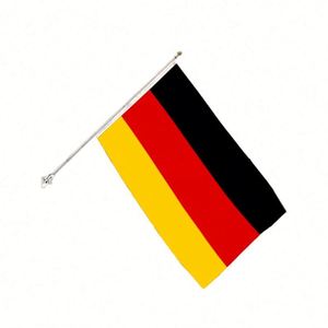 3x5 Ft Single Layer Germany <b>Flag</b> Pennant Style Polyester Fabric with Two Brass Grommets for Indoor Outdoor Wall Hanging Decor - Product Image 1