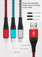 Câble Usb 3A Type C, 100 pcs, pour recharge rapide et transfert de données, cordon de chargeur pour téléphone Samsung et Iphone, meilleure qualité