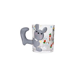 Taza <span class=keywords><strong>de</strong></span> Café <span class=keywords><strong>de</strong></span> Vidrio Moderna con Relieve Pintado a Mano, Diseño <span class=keywords><strong>de</strong></span> Conejo Adorable, Ecológica, Apta para Microondas, para Bebidas Frías, Regalo <span class=keywords><strong>de</strong></span> Boda para Parejas, para <span class=keywords><strong>Biblioteca</strong></span> - Product Image 5