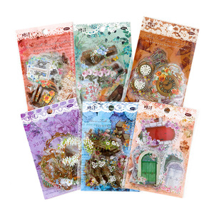Lot de 30 autocollants séries fleur <span class=keywords><strong>amour</strong></span> <span class=keywords><strong>chanson</strong></span>, Vintage fleur Collage plante Pet carnet de notes Basic bricolage matériel 6 modèles - Product Image 5