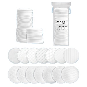 Almohadillas redondas para el cuidado <span class=keywords><strong>Facial</strong></span> de las mujeres, 100% algodón, reutilizables, para maquillar - Product Image 1
