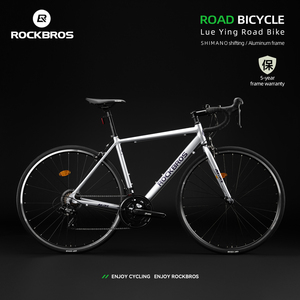 Rockbros Nhập Cấp 8-Tốc Độ 13-28T Nhôm Đường Xe Đạp Dành Cho Người Lớn Thành Phố Cong Tay Hâm 700C Xe Đạp Với Bánh Răng Chuyển Đối Với Unisex - Product Image 3