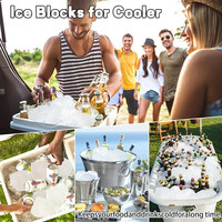 Grand moule à glaçons en silicone de qualité alimentaire Plateau à glaçons extra large de 8lb Moule à glaçons réutilisable pour le bricolage avec échantillon gratuit