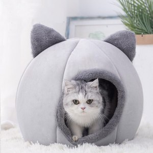 2023 Tiefschlaf komfort im Winter Katzen bett Kleiner Matten korb für Katzen haus produkte Haustiere Zelt Gemütliche Höhlen katzen betten Innen für Hund - Product Image 6