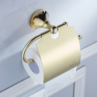 Accessoires de salle de bain mural en laiton plaqué or, kit de quincaillerie pour toilettes, nouveau