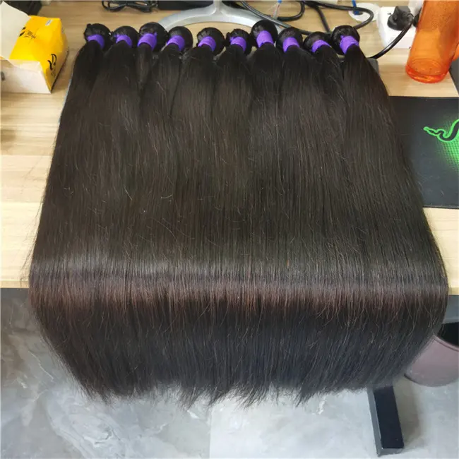 A buon mercato 100 capelli umani Bundle Extension Raw Indian Remy Natural Vendor DHL Top Style Wave Color doppio peso materiale setoso