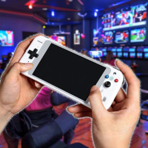 Consola de juegos portátil Pantalla de <span class=keywords><strong>5</strong></span>,0 pulgadas 640x480 E6 Mini consola de juegos Retro 5000mAh Otro sistema Wifi Reproductor de juegos portátil Rgb20s - Product Image 1