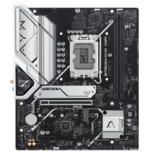 เมนบอร์ด <span class=keywords><strong>ASUS</strong></span> PRIME B760M-AYW WiFi D5 ราคาประหยัด รองรับ LGA1700 สำหรับซีพียู Intel <span class=keywords><strong>I7</strong></span>/I5/I3 รุ่นที่ 12/<span class=keywords><strong>13</strong></span>/14 ชิปเซ็ต B760 รองรับ DDR5 96G PCle4.0 ขนาด Micro-ATX สำหรับคอมพิวเตอร์ตั้งโต๊ะ - Product Image 1