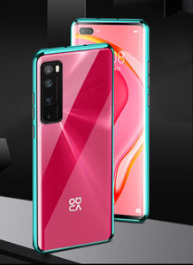 Etui magnétique en verre trempé double face pour <span class=keywords><strong>Huawei</strong></span> Nova 7 Pro, couverture complète, pare-chocs en métal, objectif de caméra, téléphone portable Casesva 7 Pro - Product Image 3