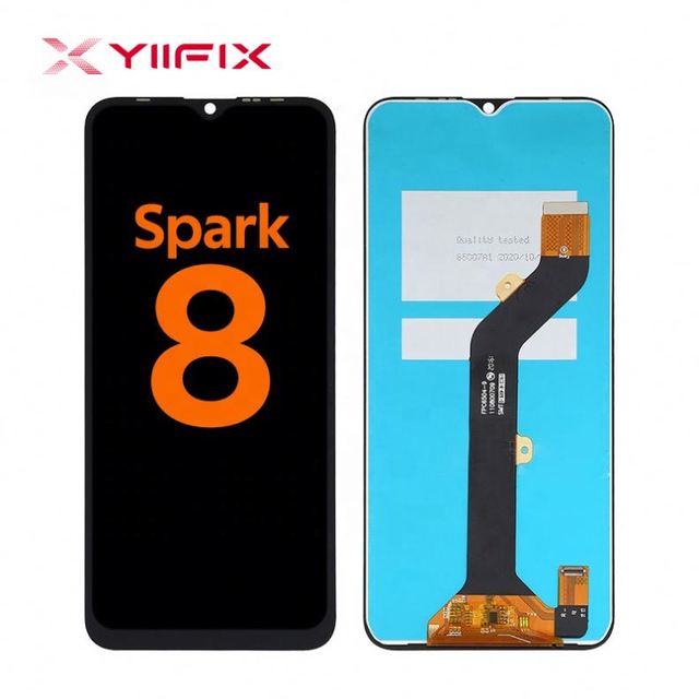 High Light Lcd for Tecno Display Replacement Mobile Phone Repair Accessories Spark 8 Ecran