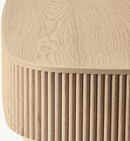 Table basse contemporaine moderne américaine Emperador en chêne MULHOLLAND PLINTH Meubles de salon