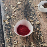 Bedak pewarna makanan merah alami cerah terbuat dari 100% bit kering warna intens untuk Frostings & Macarons