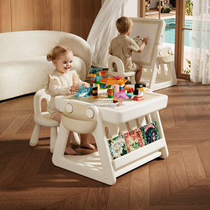 Table de jeu multifonctionnelle pour enfants VSUCH, table à sable et à blocs <span class=keywords><strong>d</strong></span>'<span class=keywords><strong>eau</strong></span>, table <span class=keywords><strong>d</strong></span>'appoint pour chambre <span class=keywords><strong>d</strong></span>'enfant, table et chaises en plastique rigide pour enfants - Product Image 1