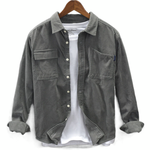 FLN all'ingrosso di alta qualità produttori di abbigliamento personalizzato manica lunga <span class=keywords><strong>camicia</strong></span> da <span class=keywords><strong>uomo</strong></span> Streetwear <span class=keywords><strong>camicia</strong></span> di <span class=keywords><strong>velluto</strong></span> a <span class=keywords><strong>coste</strong></span> - Product Image 1