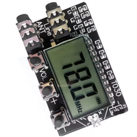 Papan Modul Kit Pemancar Stereo FM Digital LCD 2 Saluran Transmisi Audio Nirkabel DC 3.6V-15V -5C-50C 78MHz 108MHz