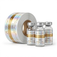 Etiquetas Personalizadas para Frascos de Vidrio con Impresión UV, Resistentes al Agua, de 3 ml, 5 ml y 10 ml, para Péptidos