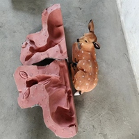 Moules en silicone et fibre de verre de haute qualité pour sculptures de cerfs, prix avantageux, moule de statue d'animal à vendre
