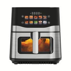 Friteuses à air numériques grande capacité 9,0 L et 10,5 L en acier inoxydable, friteuse à air intelligente avec fenêtre de visualisation et écran couleur - Product Image 1