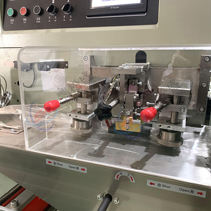 เครื่องห่อก้อนน้ำตาลแบบแนวนอนเครื่องห่อช็อกโกแลตก้อนบราวนี่บราวน์ทรงสี่เหลี่ยมอัตโนมัติ - Product Image 3