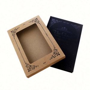 Vintage A5 Retro Style Hardcover Leather Notebook Business Gifts Meeting Minutes Planner Gift <b>Box</b> Packaging - Product Image 2