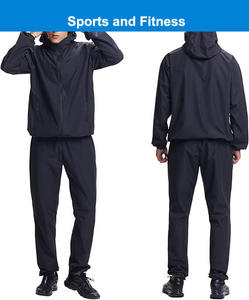 Nouvelles combinaisons de sauna à manches longues pour la course et l'entraînement, avec revêtement argenté pour la chaleur, la transpiration et la combustion des graisses - Product Image 4