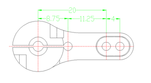 Trung quốc Sản xuất nhà máy trực tiếp OEM ODM bán 25t nhôm servo Sừng kim loại chỉ đạo cánh tay cho trx4 <span class=keywords><strong>RC</strong></span> Crawler xe tải xe máy bay - Product Image 6