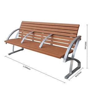 Gavin muebles de calle al aire libre 4 asientos bancos de parque WPC Banco al aire libre listones compuestos - Product Image 4