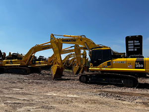 Excavadora usada Komatsu de 45 toneladas, máquina de construcción grande, equipo potente, motor EPA, excavadora de segunda mano - Product Image 3