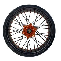 Kit de Ruedas de Aluminio CNC Anodizado Naranja para Motocicleta KTM EXC 150-525 2008-2026, Piezas para Motocicleta