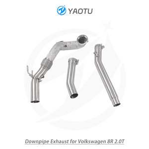 YT cho Volkswagen Golf <span class=keywords><strong>MK8</strong></span> r Thép không gỉ ống xả downpipe hiệu suất cao ống xả - Product Image 5