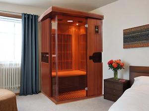 SS-100M 1 personne Design moderne Sauna infrarouge en bois de pruche Bain de glace à faible EMF avec filtre de refroidissement chauffant en fibre de carbone - Product Image 6