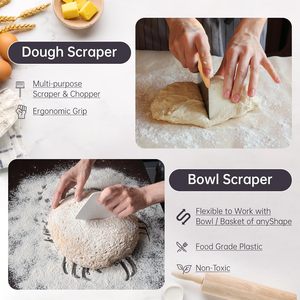 Proofing Basket Bread <b>Set</b> Sourdough Starter <b>Set</b> - Includes 2 Bread Proofing Baskets Bread <b>Baking</b> Accessories Complete <b>Set</b> for - Product Image 4