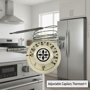 acier inoxydable 30 ℃ ~110 ℃   thermostat capillaire réglable pour machine à vapeur - Product Image 3