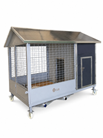 Grande niche pour chien imperméable d'extérieur, villa pour animaux de compagnie quatre saisons, chenil durable et détachable, facile à démonter