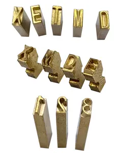 A-Z and 0-9 my-380f letter brass used for hot coding machine