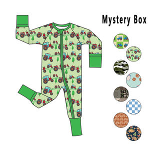 RTS Babykleidung aus Bambus 95% Bambus 5% Elasthan Baby-Pyjamas Schlafanzüge Kleinkind-Strampler Kinder-Reißverschluss-Rompers Bambus-Zipper - Product Image 4